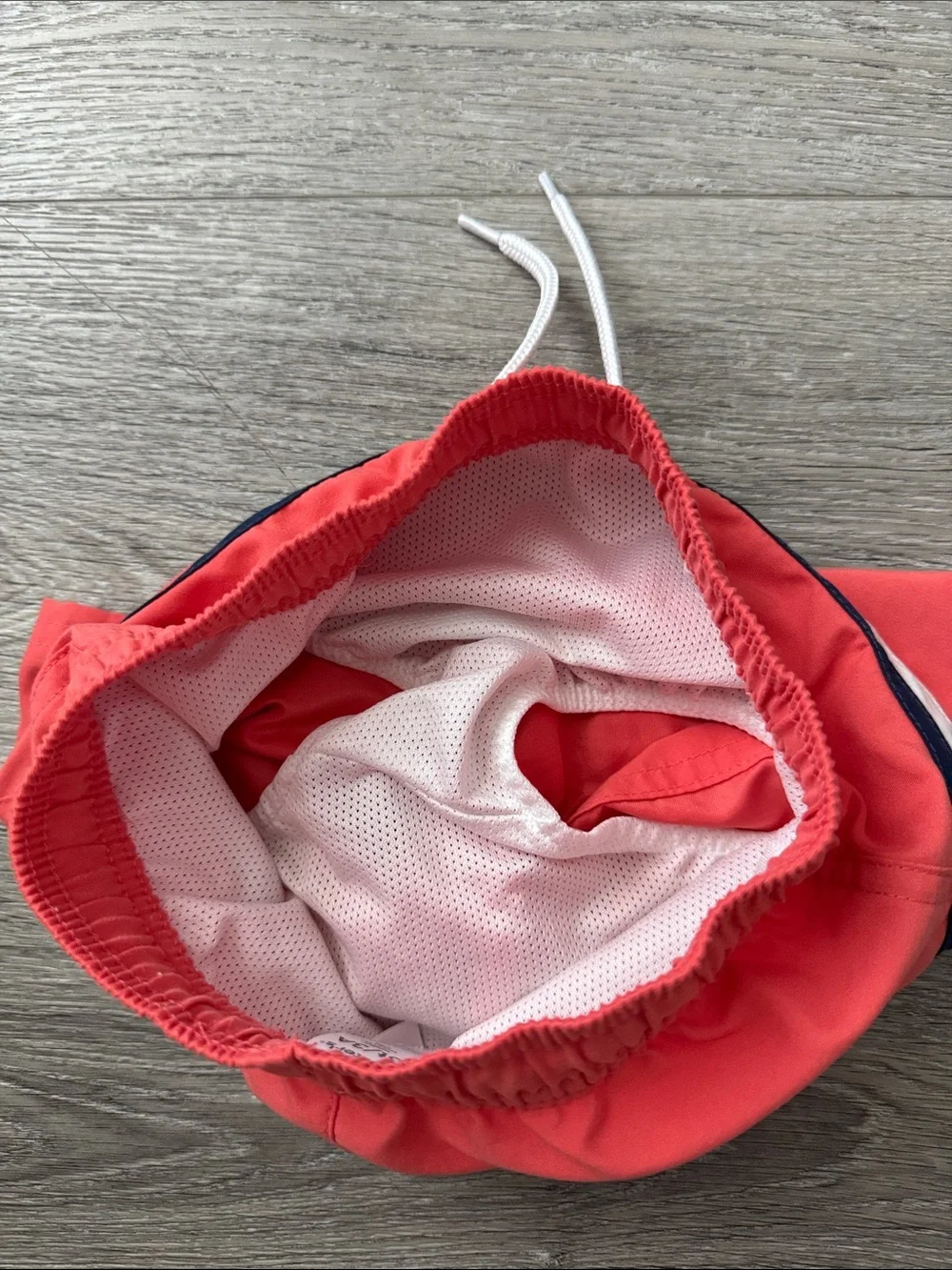 Carter's Coral Swim Trunks with Navy and White Stripes Size 3T